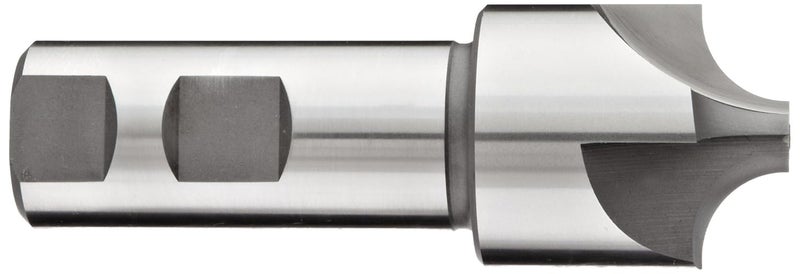 YG -1 E2237 Cobalt Steel Corner Rounding End Mill, Weldon Shank, Uncoated (Bright) Finish, Non-Center Cutting, 4 Flutes, 3.5" Overall Length, 1.25" Cutting Diameter, 0.5" Shank Diameter - Image 2